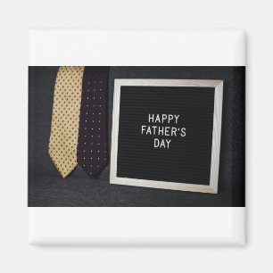 Bonne Fête des pères Classic Magnet noir