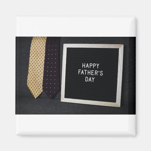 Bonne Fête des pères Classic Magnet noir (Devant)