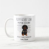 Bonne Fête des pères Dachshund papa Coffee Mug (Gauche)