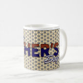 Bonne Fête des pères de café blanc Mug (Devant droit)