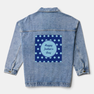 Bonne Fête des pères Denim Jacket (Navy & Soft Blu