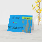 Bonne Fête des pères disque golfin papa carte de v (Fleur jaune)