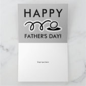 Bonne Fête des pères drôle carte de salutation de  (Intérieur)