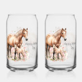 Bonne Fête des pères Horse Fleurs de Foal (Verso)