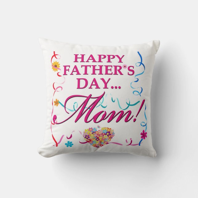 Bonne Fête des pères maman Coussin (Recto)