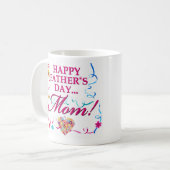 Bonne Fête des pères maman Mug (Devant gauche)