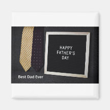 Bonne Fête des pères Meilleur Papa Jamais Magnet n