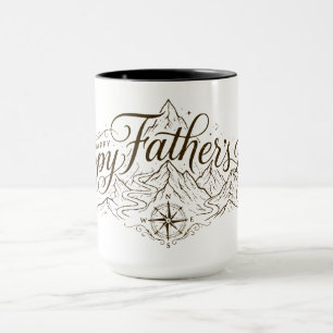 Bonne fête des pères Mountain Ridge Outdoor Mug Ar