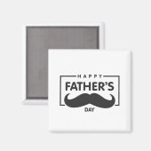 Bonne Fête des pères Moustache | Magnet (Recto/Verso)