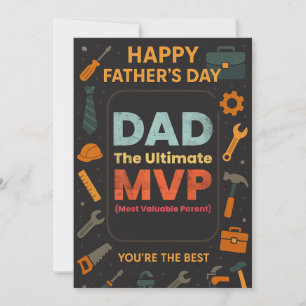 Bonne Fête des pères Papa Ultimate MVP Invitation 
