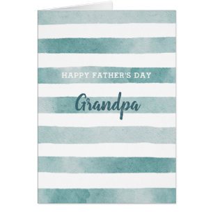 Bonne fête des pères papy. Aquarelle nautique