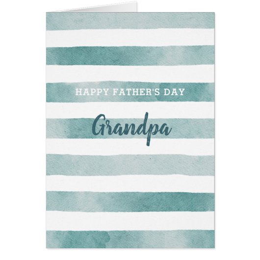 Bonne fête des pères papy. Aquarelle nautique (Devant)