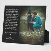 Bonne Fête des pères | Plaque photo de mignon poèm (Côté)
