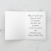 Bonne Fête des pères pliée Carte de vacances (Intérieur)