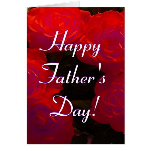Bonne Fête des pères Red Roses I (Devant)