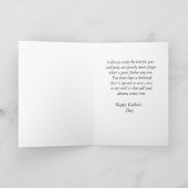 Bonne Fête des pères souhaite "pour mari"une carte (Intérieur)