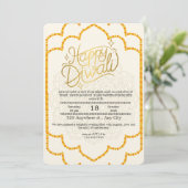 Bonne fête Diwali Invitation (Debout devant)