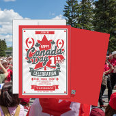 Bonne fête du Canada BBQ Invitation alimentaire