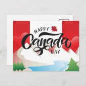 Bonne fête du Canada Voyage Canada Carte postale (Devant / Derrière)