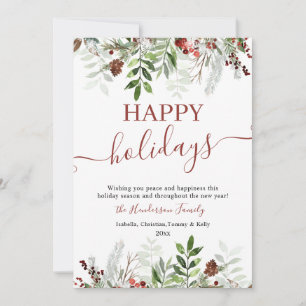 Bonne Fête Forêt d'hiver Invitation de Noël