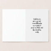 Bonne fête Gold Foil Carte de voeux (Intérieur)