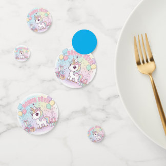 bonne fête licorne  confetti