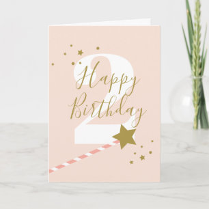 Bonne fête princesse carte d'anniversaire âge 2