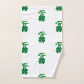 Bonne feuille de trèfle St. Patrick's Day (Serviette à main)