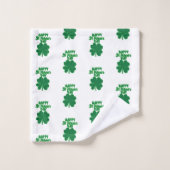 Bonne feuille de trèfle St. Patrick's Day (Gant de toilette)