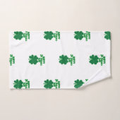 Bonne feuille de trèfle St. Patrick's Day (Serviette à main)