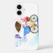 Bonne fille avec coque iphone de vélo (Verso)