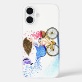 Bonne fille avec coque iphone de vélo (Verso)