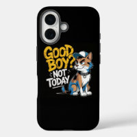 Bonne Fille Pas Aujourd'hui Drôle Chat coque iPhon
