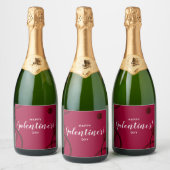 Bonne Galentines, Étiquette Champagne de vin rouge (Bouteilles)