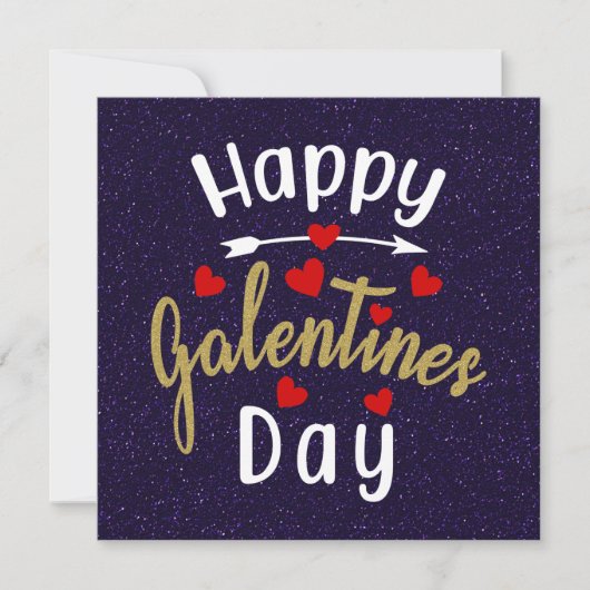 Bonne Galentines Jour Valentines Carte Fleurs (Devant)
