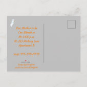 Bonne Ghost Halloween Baby shower Invitation Carte (Dos)