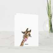 Bonne Giraffe drôle Carte d'anniversaire (Dos)