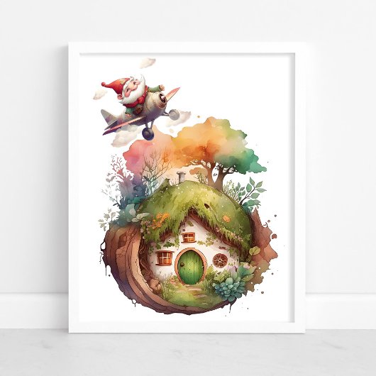 Bonne Gnome Voyage Maison Terre | Poster