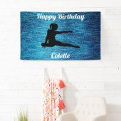 Bonne Gymnastique d'anniversaire Bannière personna (En situation)