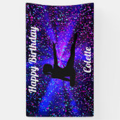 Bonne Gymnastique d'anniversaire Bannière personna (Vertical)