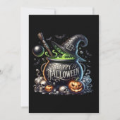Bonne Halloween Cauldron Salutations Carte d'invit (Devant)