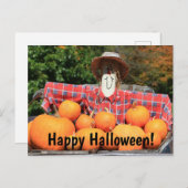 Bonne Halloween de la carte postale Citrouille Pat (Devant / Derrière)