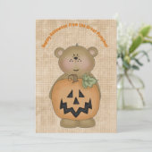 Bonne Halloween de la grande carte d'ours Citrouil (Debout devant)