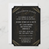 Bonne Halloween Éffrayant Gargoyle Invitation (Dos)