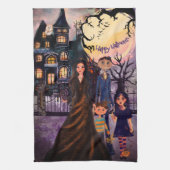 Bonne Halloween Monster Family serviette de cuisin (Vertical)