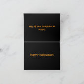 Bonne Halloween ! une carte de voeux de vacances (Intérieur)