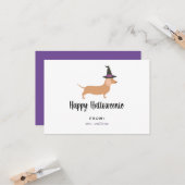 Bonne Halloweenie Halloween Cartes de classe (Devant/Arrière en situation)