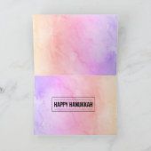 Bonne Hanoukka 🕎 Carte de vacances pliée (Intérieur)