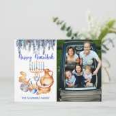 Bonne Hanoukka Modèle photo Menorah Pine Drop (Debout devant)