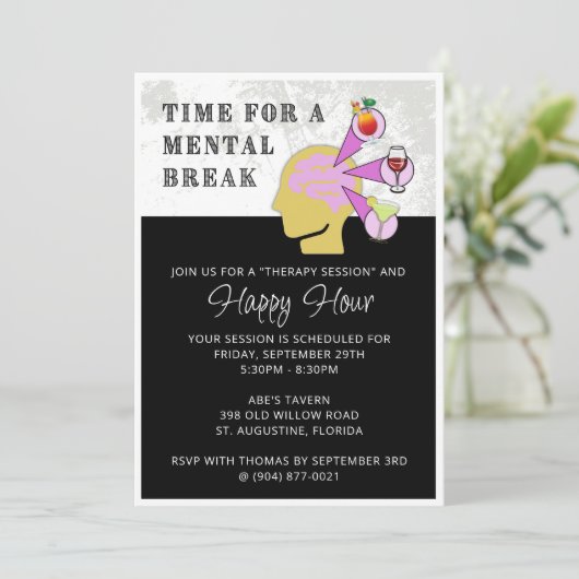 Bonne Heure Invitation | Pause mentale (Debout devant)